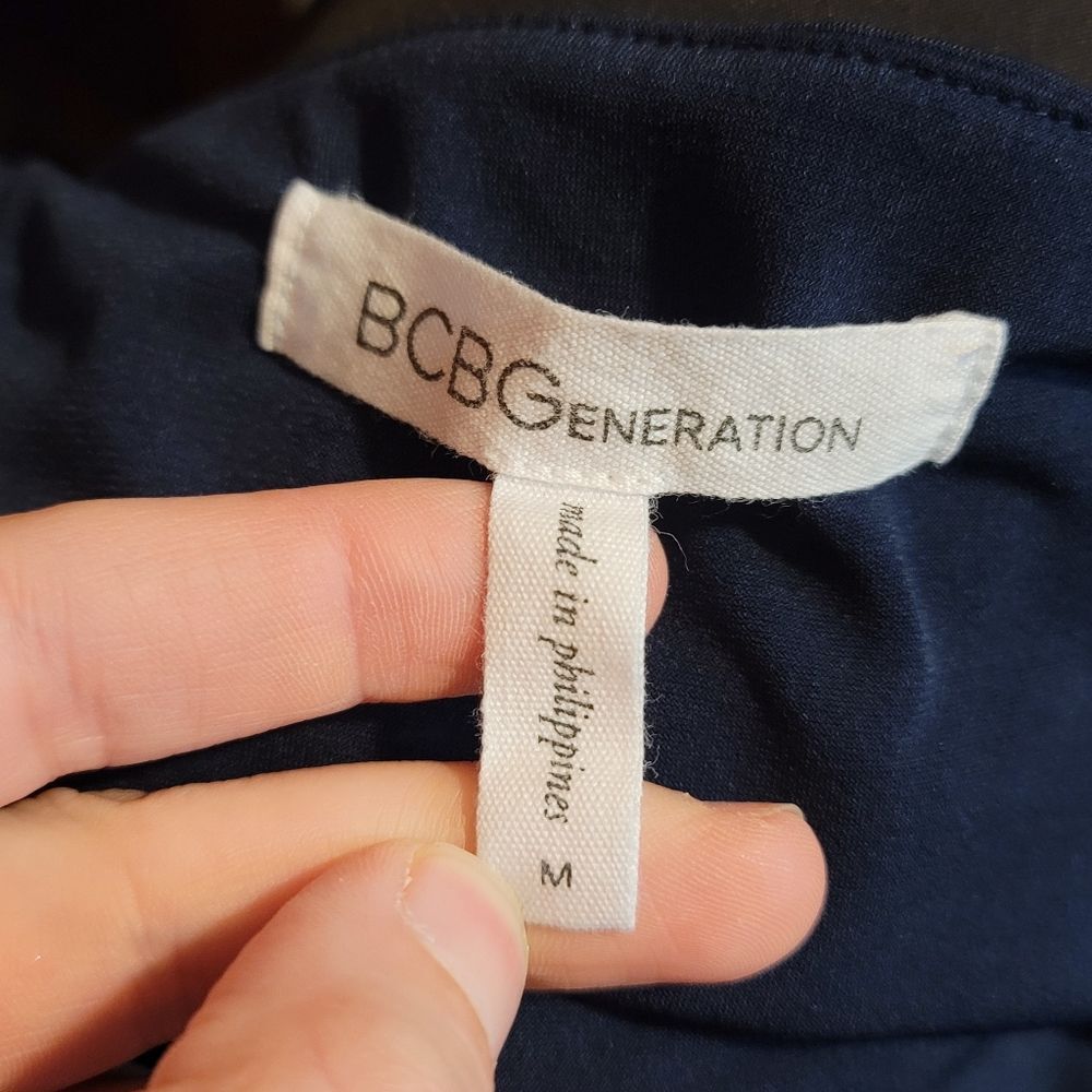 BCBGeneration Navy Blue Cocktail Mini Dress Size Medium - Picture 5 of 10
